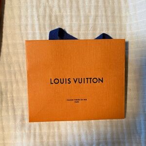 Louis Vuitton Mini shopping bag - Orange with Blue Handles